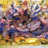 'Ohne Titel - II' - Tuschezeichnung, koloriert - 12 x 18 cm - 06.05.11 